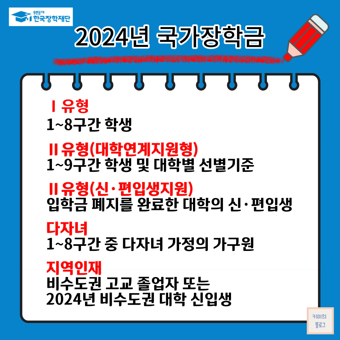 2024년 국가장학금