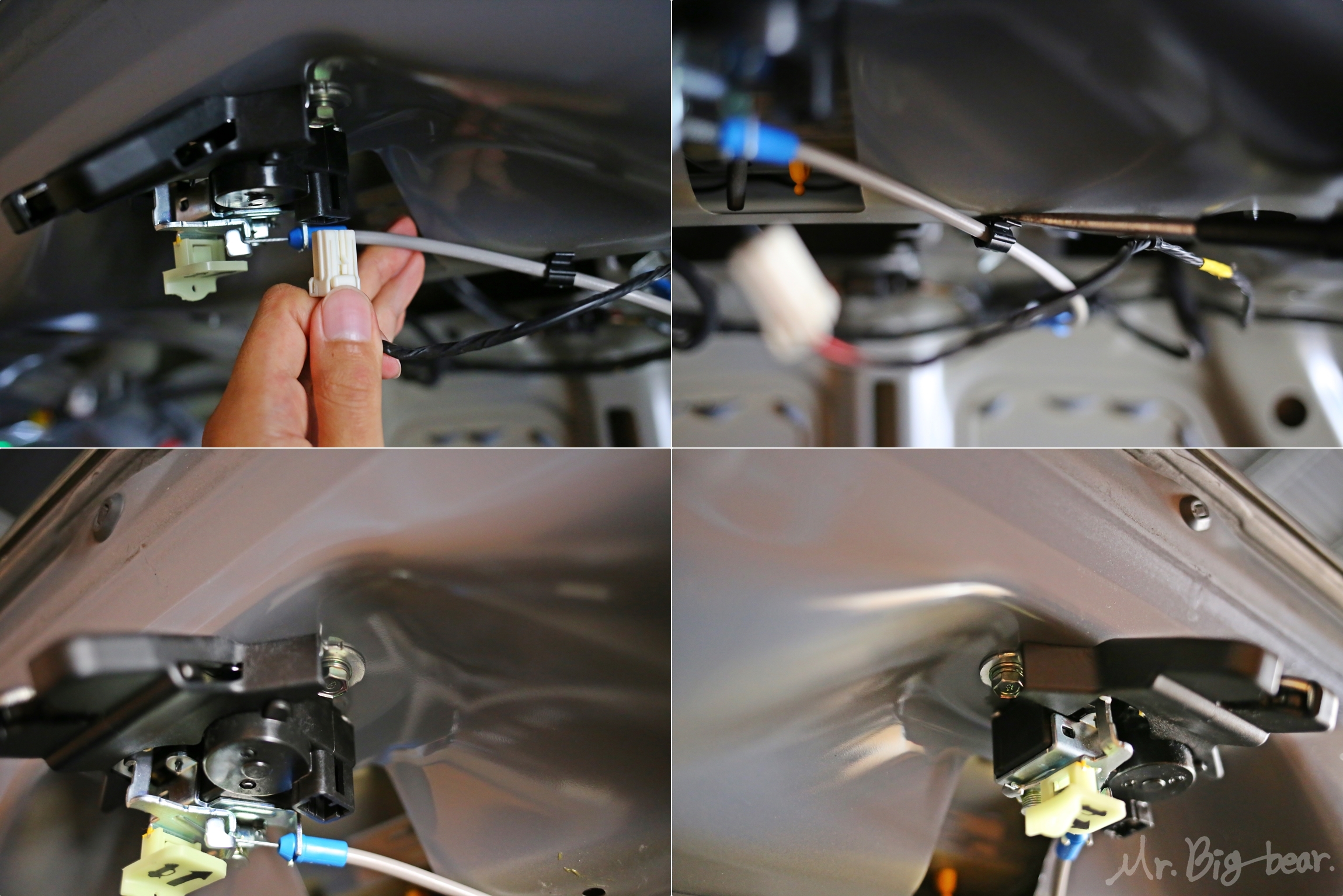 LF 쏘나타 트렁크 랫치 커넥터 탈거