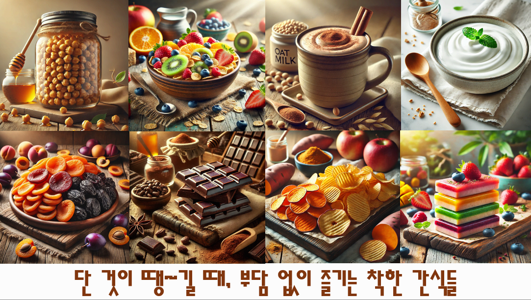 단 것이 땡길 때, 부담 없이 즐기는 착한 간식 추천