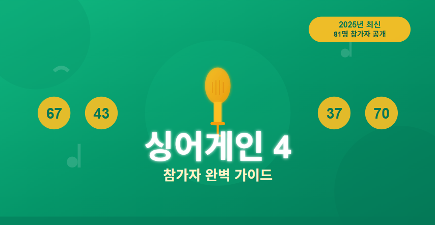 싱어게인 4 참가자 총정리 올어게인