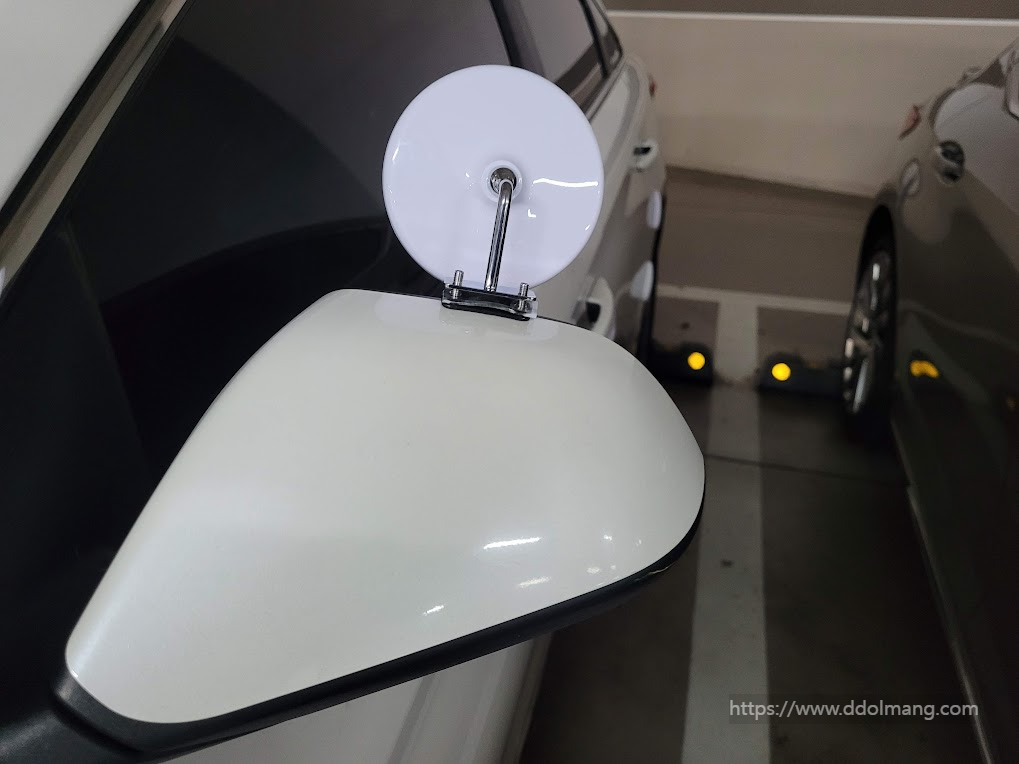 원형보조미러 후면 장착