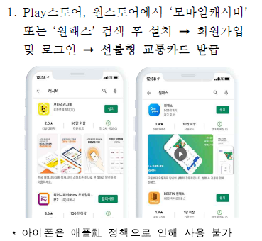 알뜰교통카드 선불카드 이용방법1