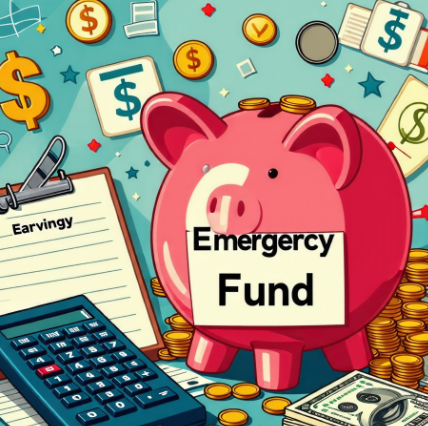 비상금 통장을 그림으로 표현