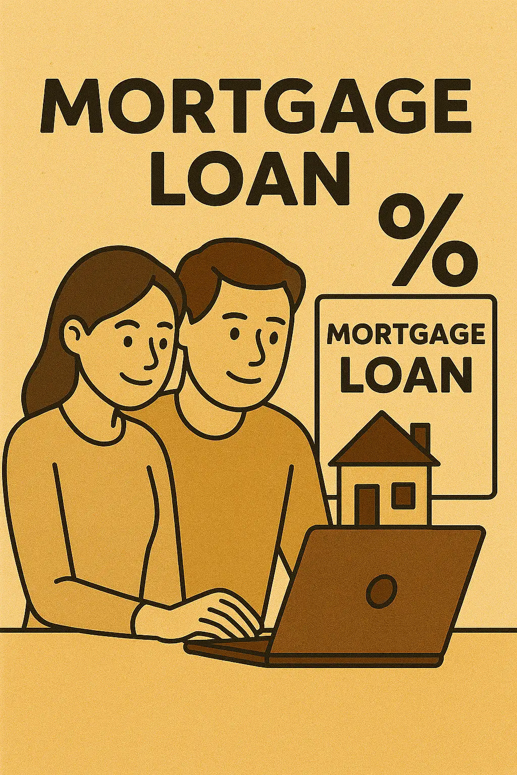 주택담보대출 상담을 받는 부부의 모습