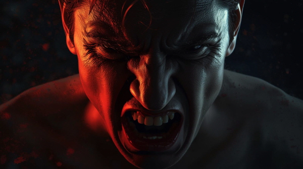 자유와 열정이 막힐 때 솟구치는 분노에 관한 그림