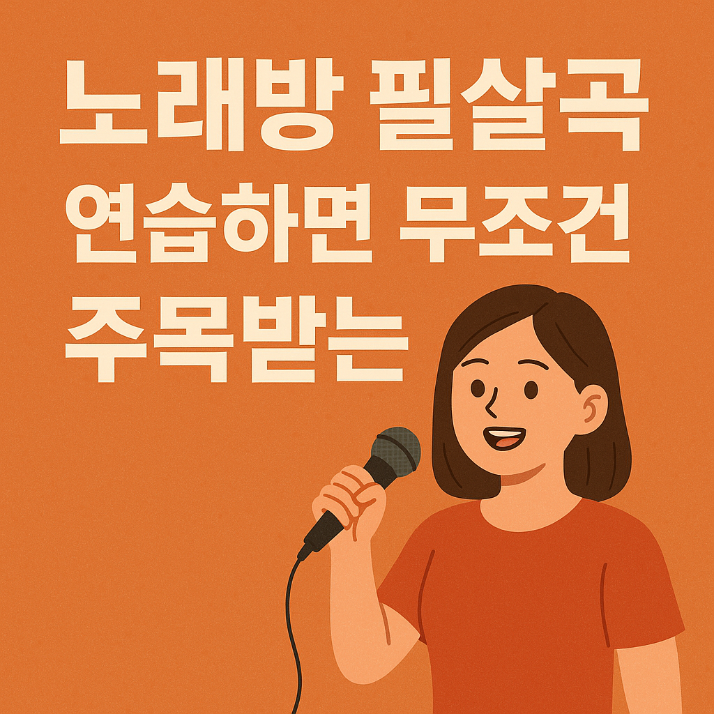 노래방 필살곡 연습하면 무조건 주목 받는 사진