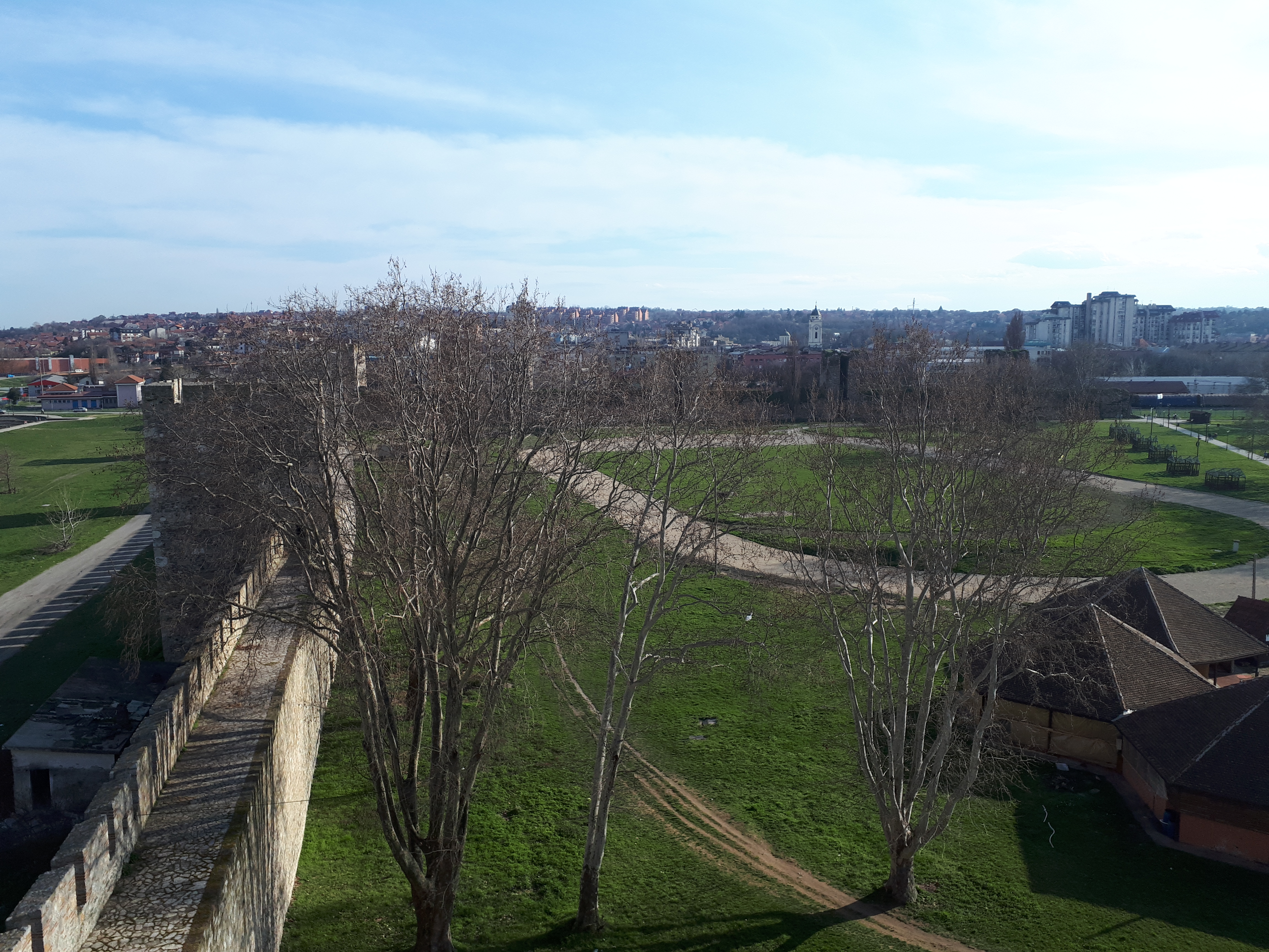 세르비아 스메데레보 요새 넓은 부지