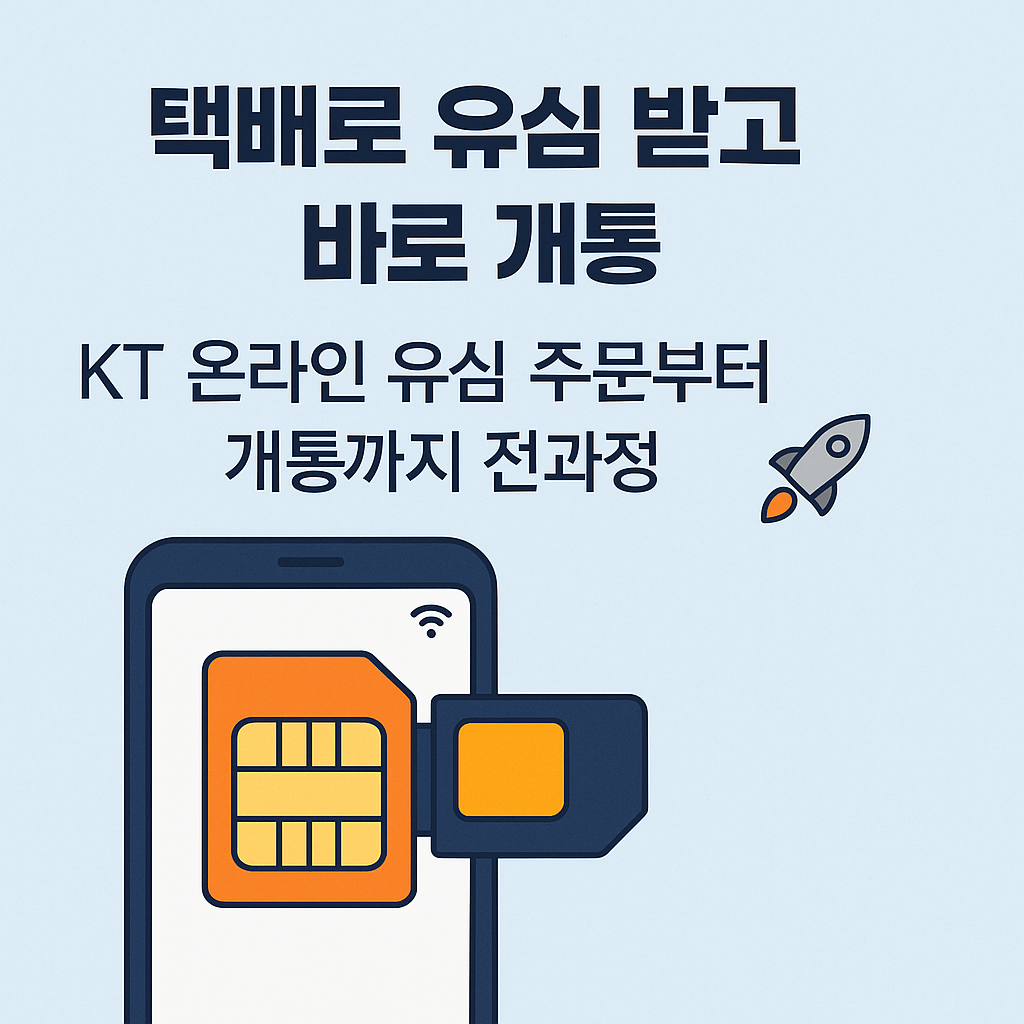 KT 유심 관리 및 회선 해지 전 꼭 알아야 할 사항.