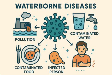 수인성 감염병 종류와 감염 경로 관련 사진