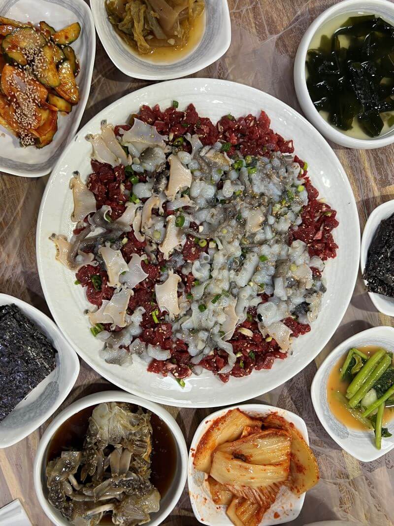 목포낙지탕탕이하당먹거리