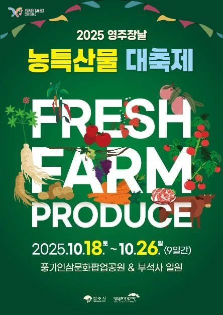 영주 농산물 축제&#44; 풍기 인삼축제 일정