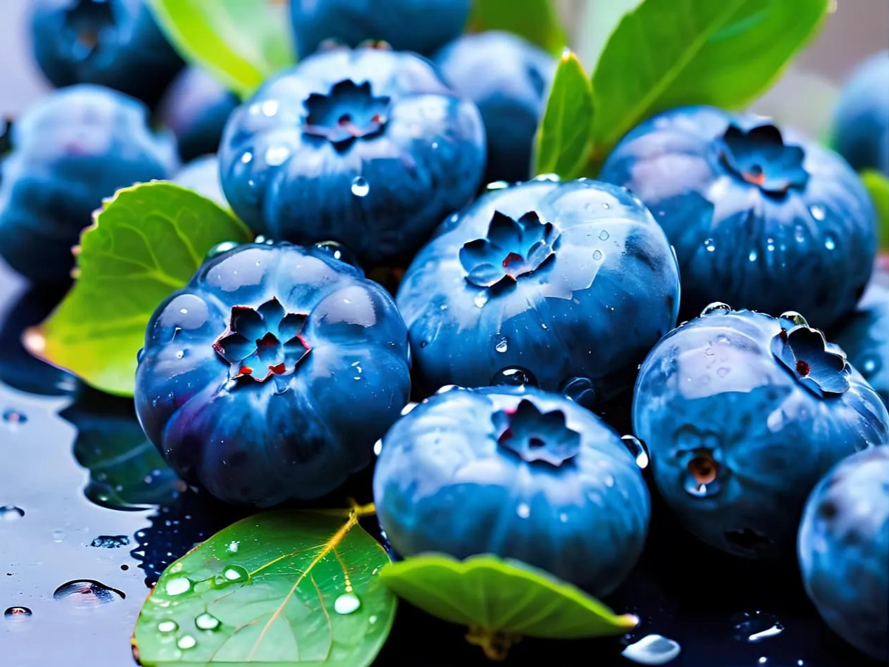 냉동 상태에서 사용하는 블루베리