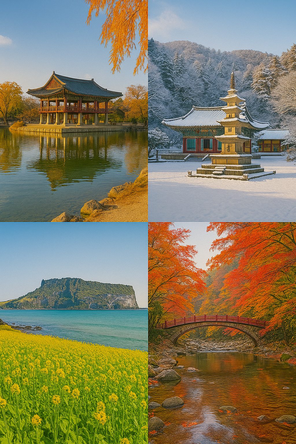 강원도 사계절 명소 (산, 바다, 온천)