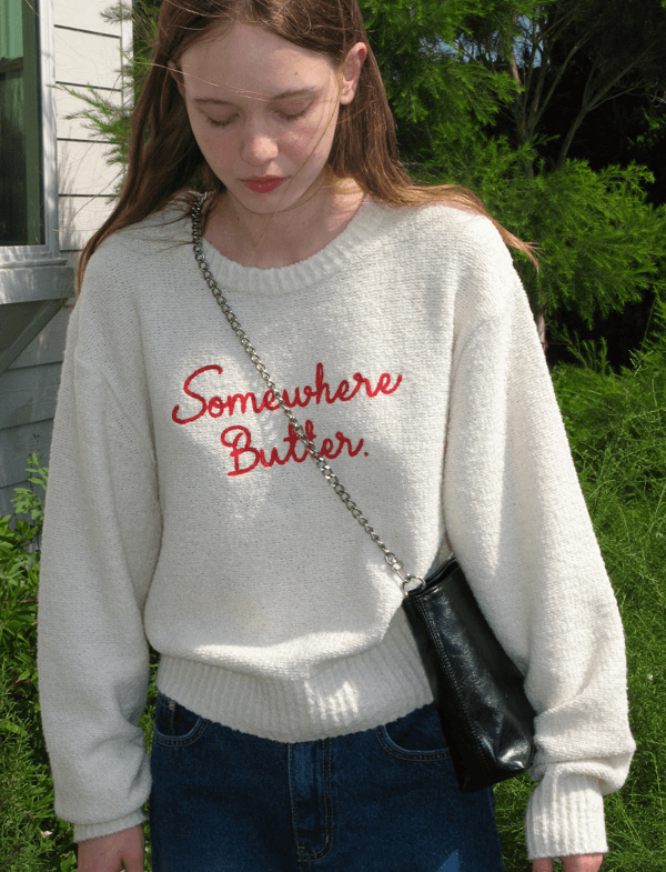 썸웨어버터 니트