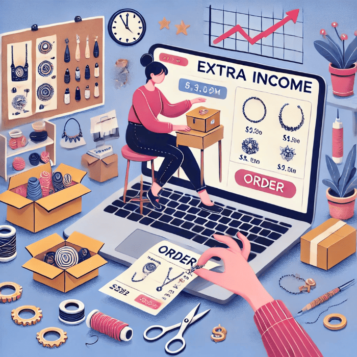 핸드메이드 제품 판매로 추가 수입 만들기