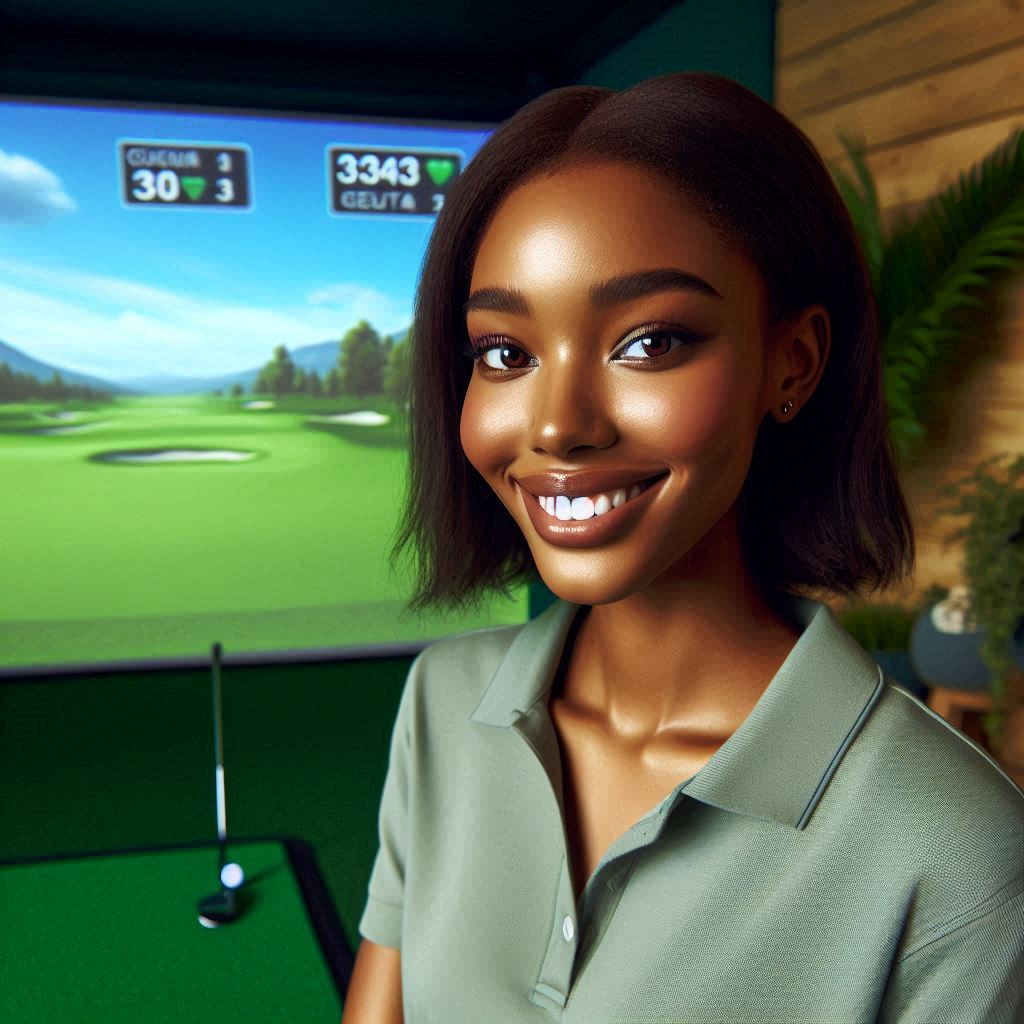 실내골프연습장 배경