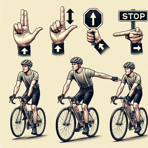 자전거 수신호 그림