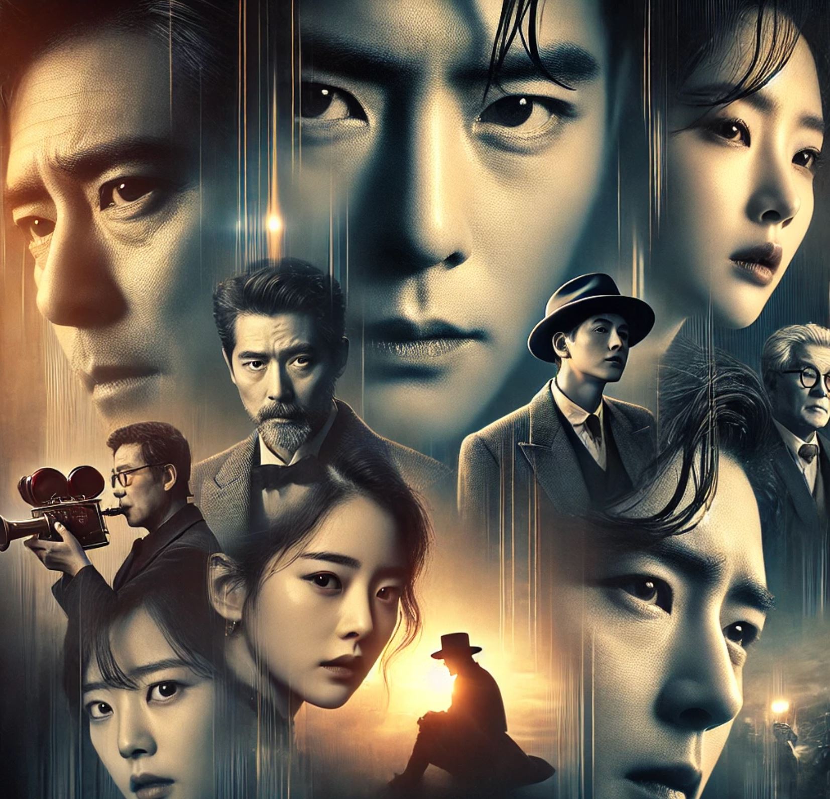 한국의 연기파 배우느낌의 초상화