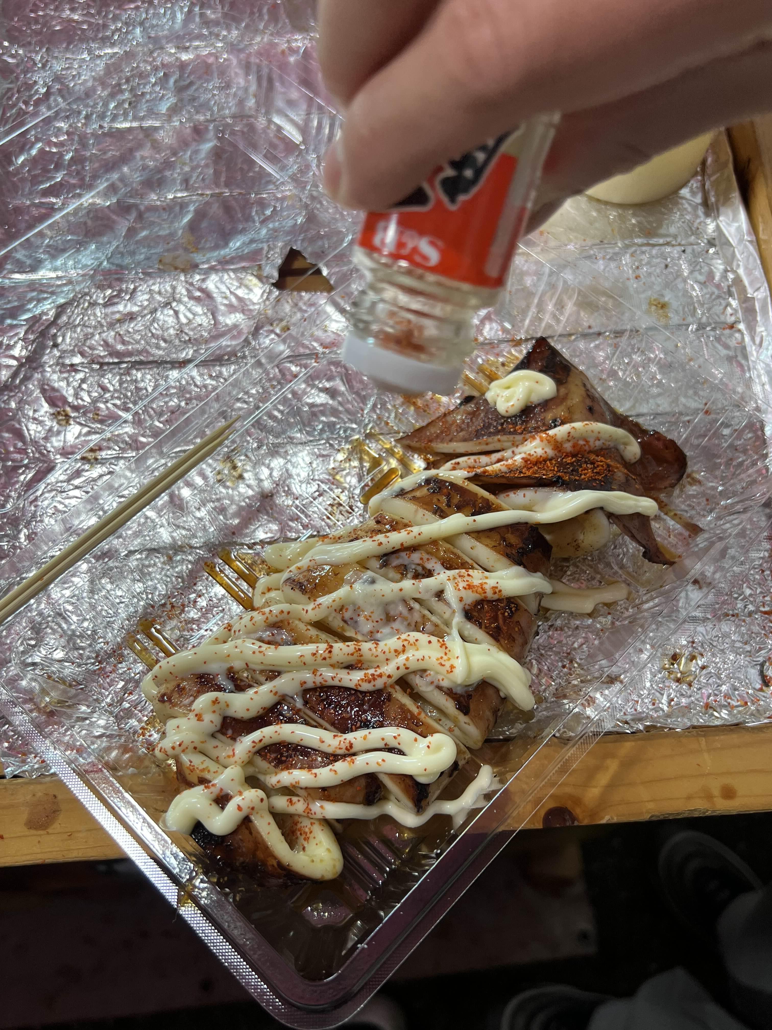 일본 야시장 음식 추천 오징어