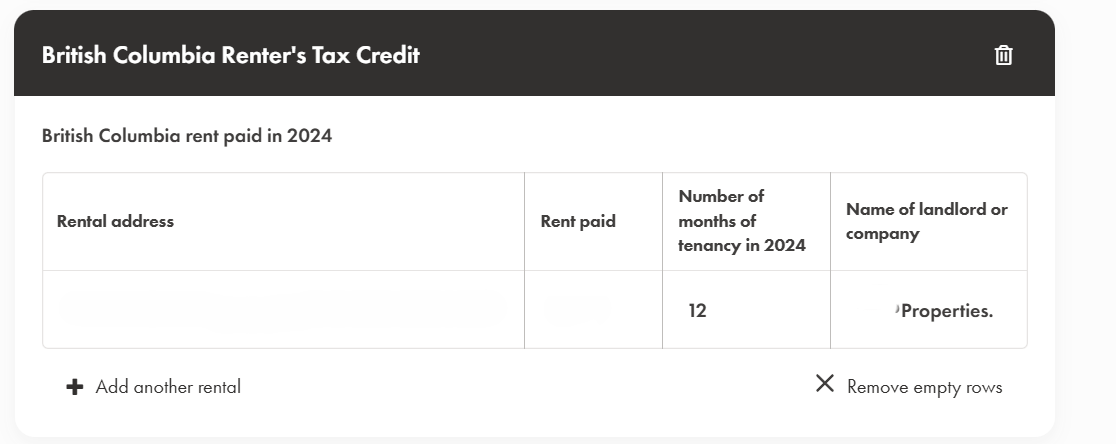Wealth Simple에서 Renter's Tax 환급 신청 방법