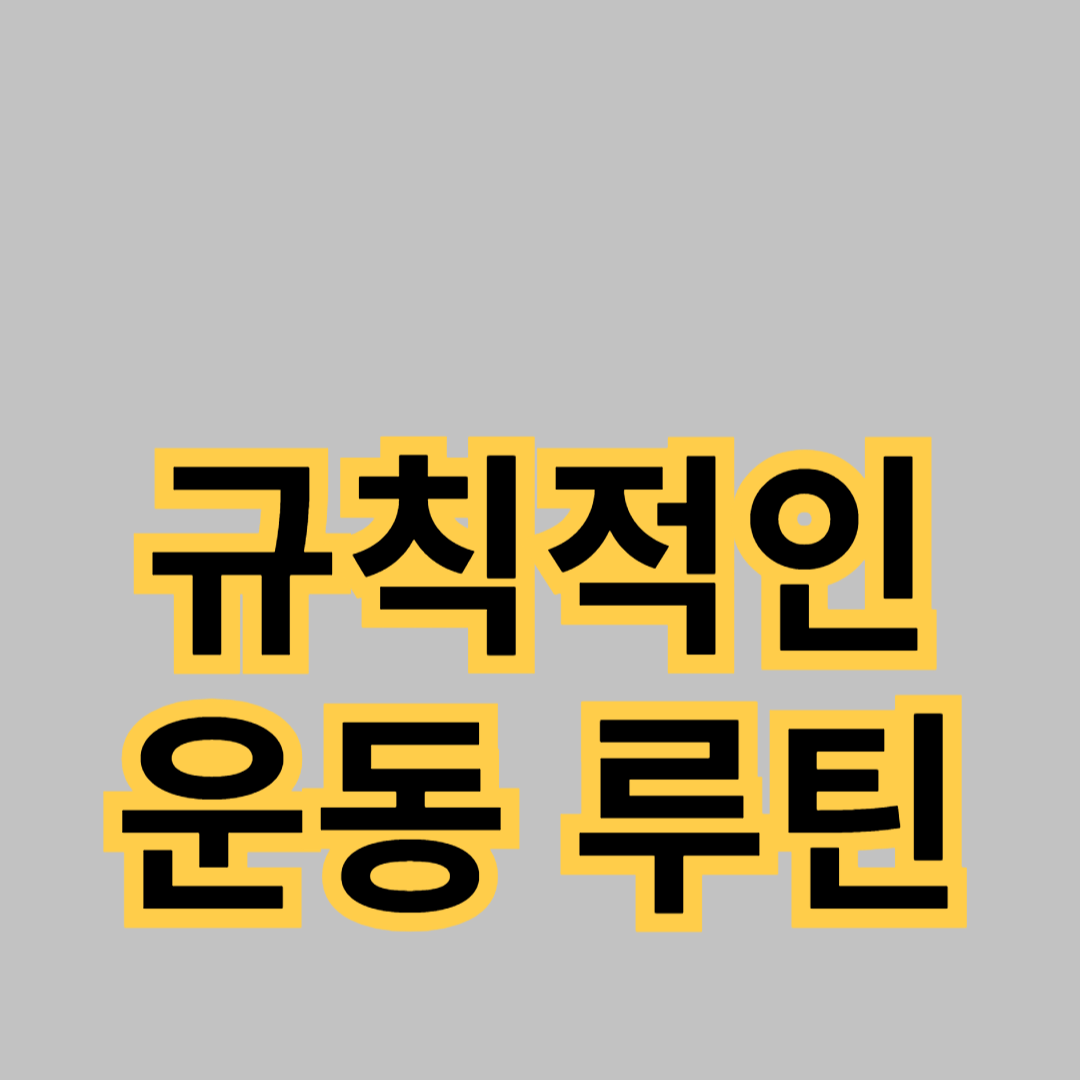 초보자를 위한 규칙적인 운동 루틴 시작하기