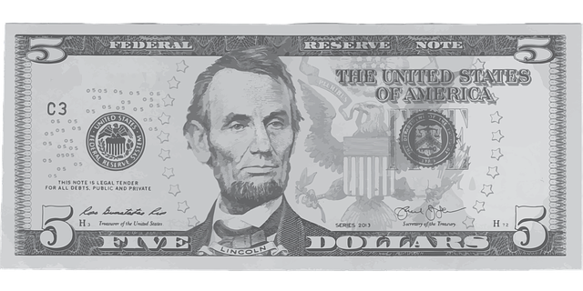 5달러속에 그려진 링컨