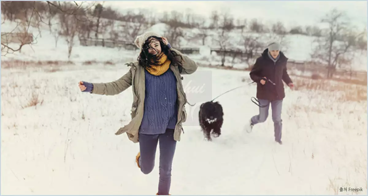 야외에서 즐기는 겨울의 낭만