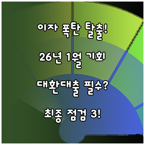 2026년 1월 대환대출 성공을 위한..