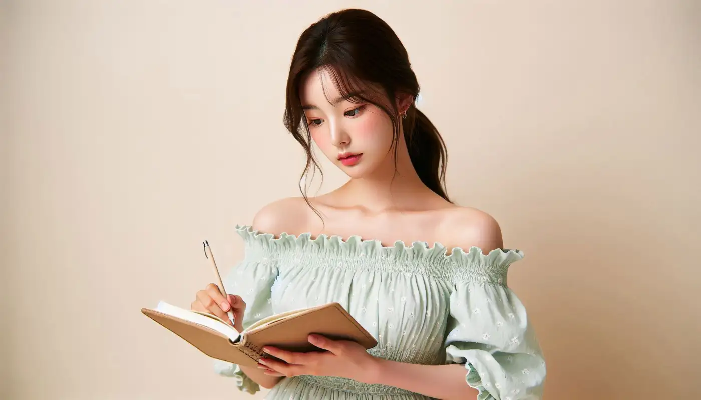 경매-배당순위를-알아보고-잔산관리하는-여성의-모습