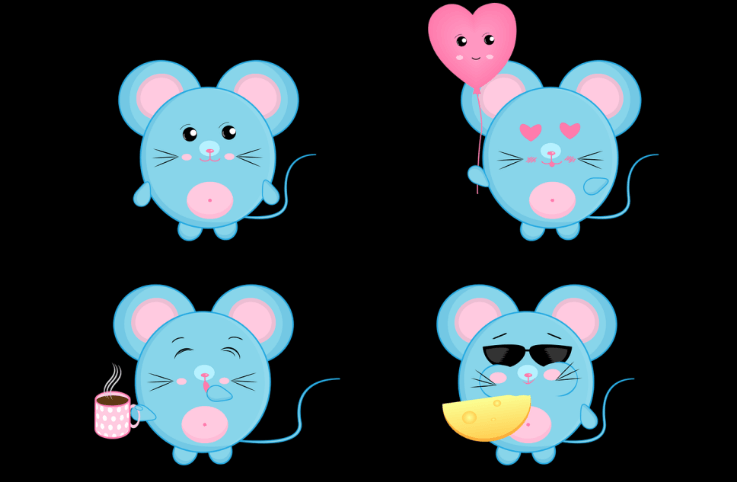 여러가지 쥐 그림