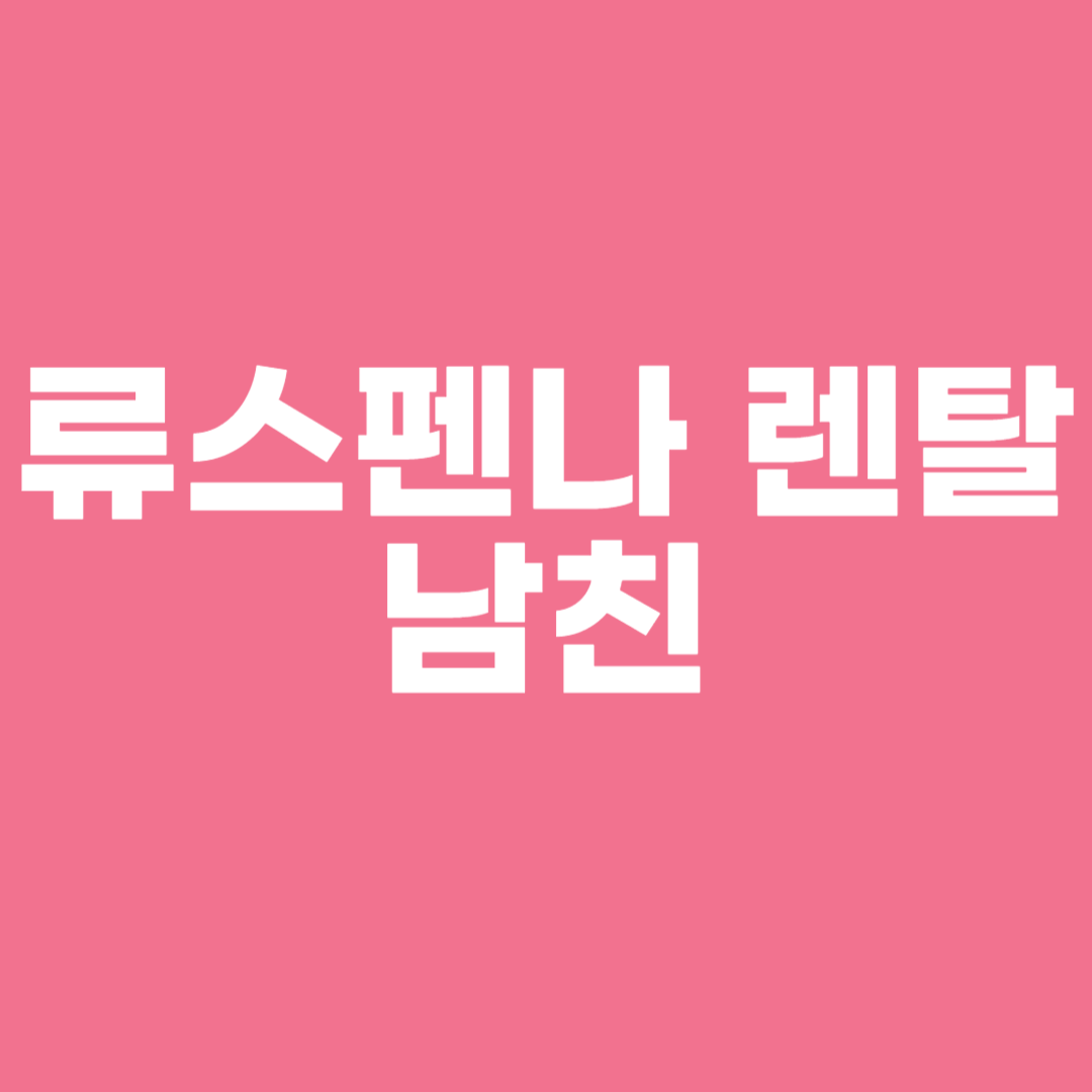 류스펜나 렌탈남친