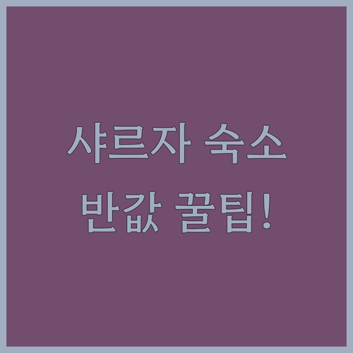 아랍에미리트 여행 경비 줄여주는 샤르..