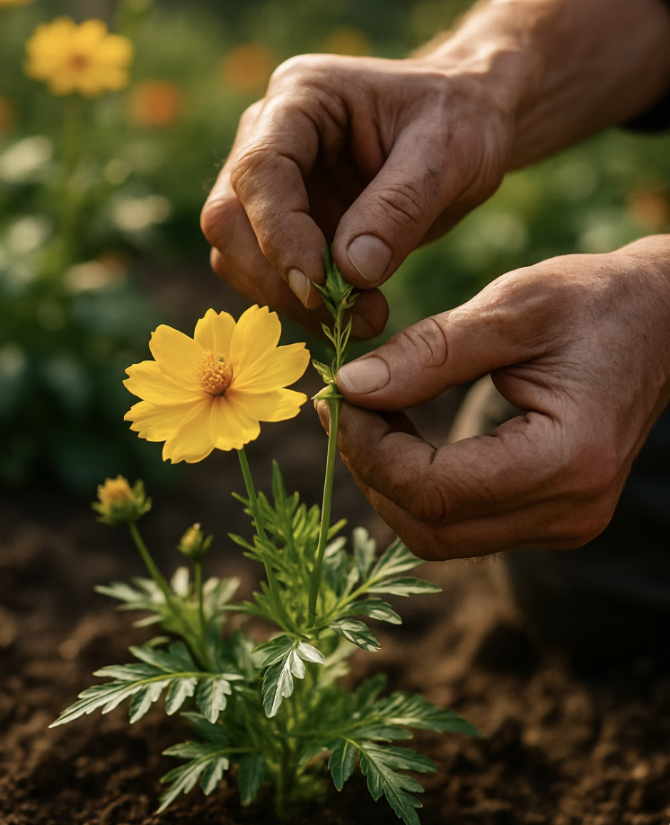 웃자람을 막는 작은 용기&amp;#44; 순지르기