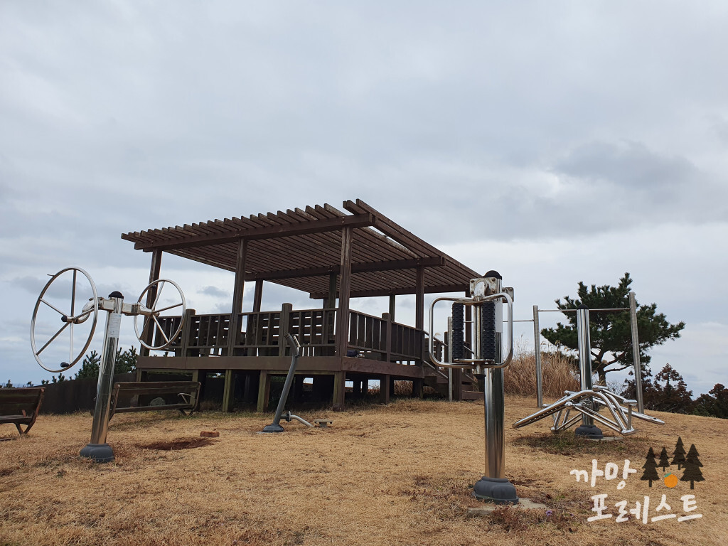 대수산봉 정상 운동기구