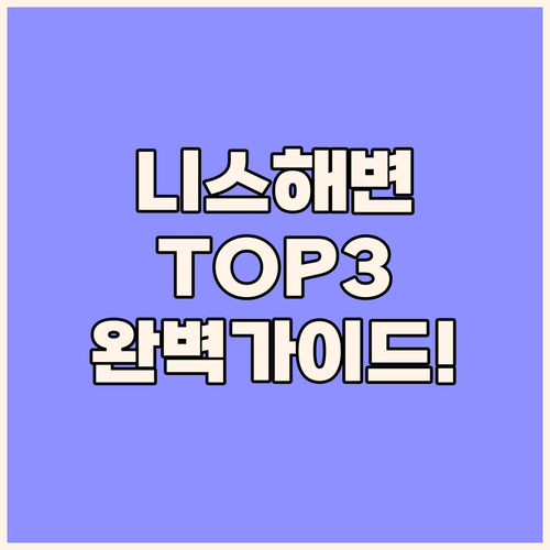 니스 해변가 호텔 TOP 3 비교, ..