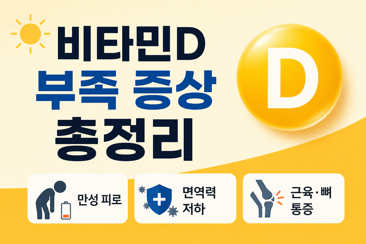 비타민D 부족 증상 총정리 -사진-