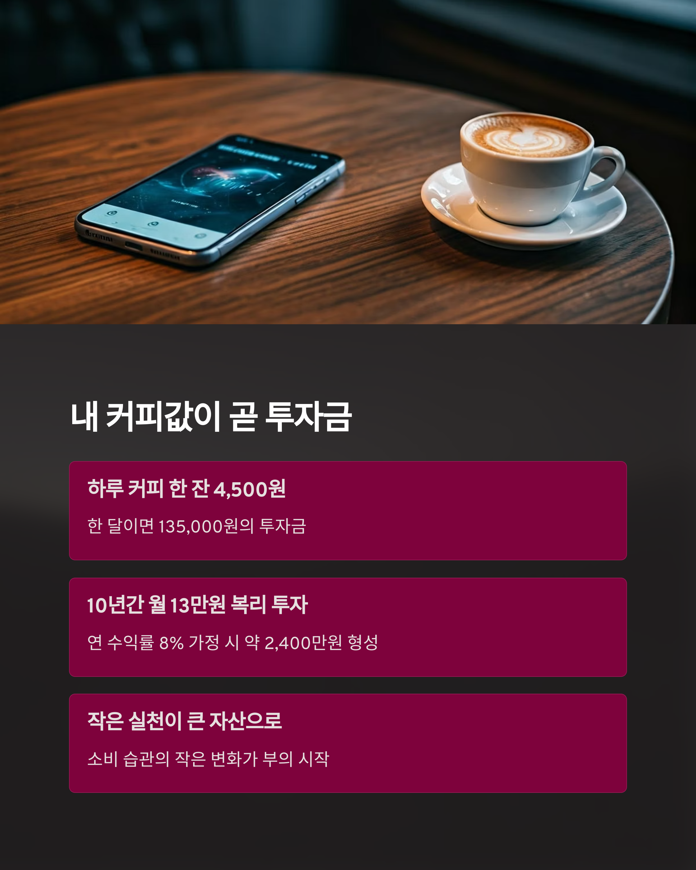 금융상식 내 커피값이 곧 투자금