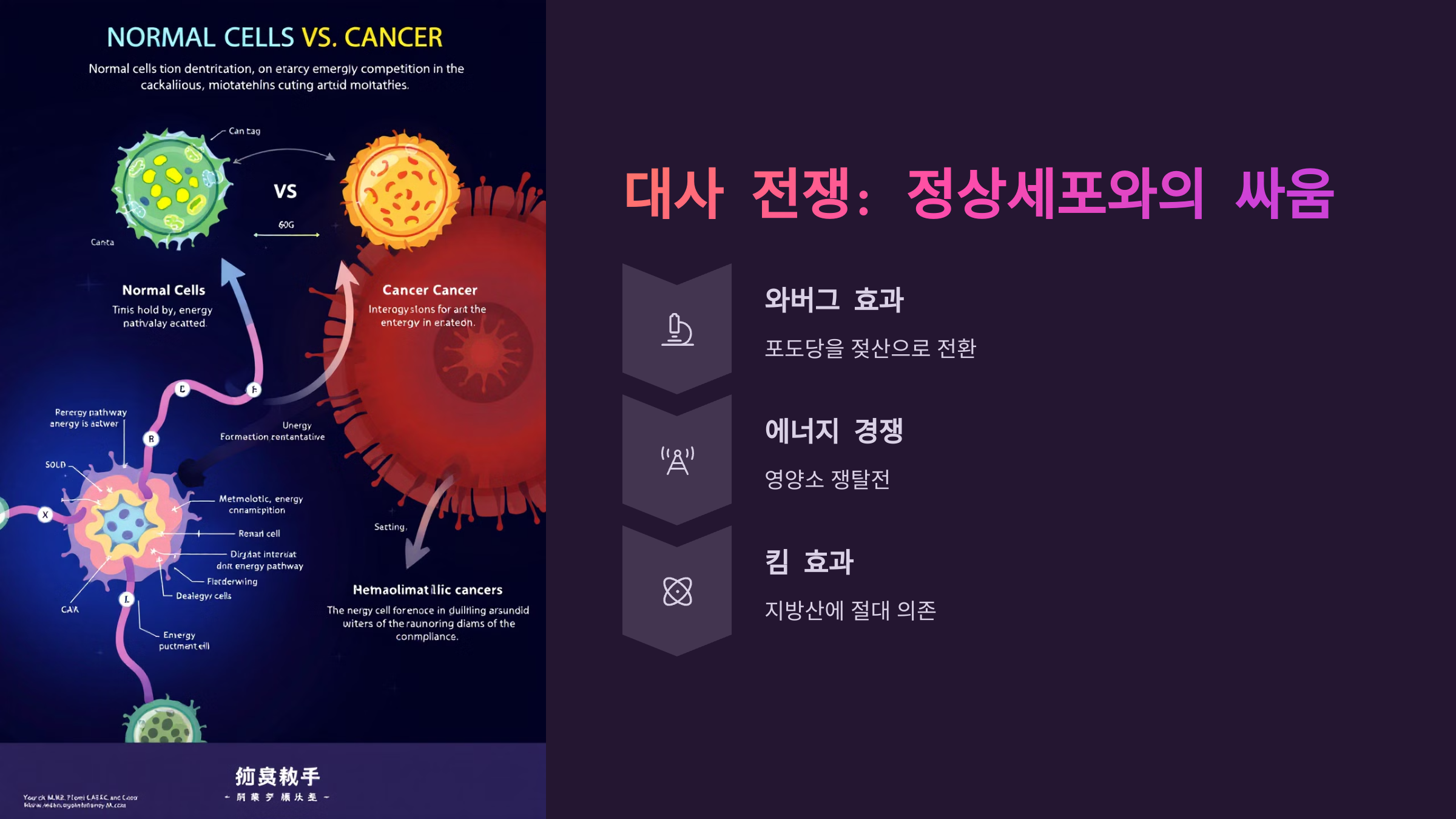 대사 전쟁: 정상세포와의 싸움