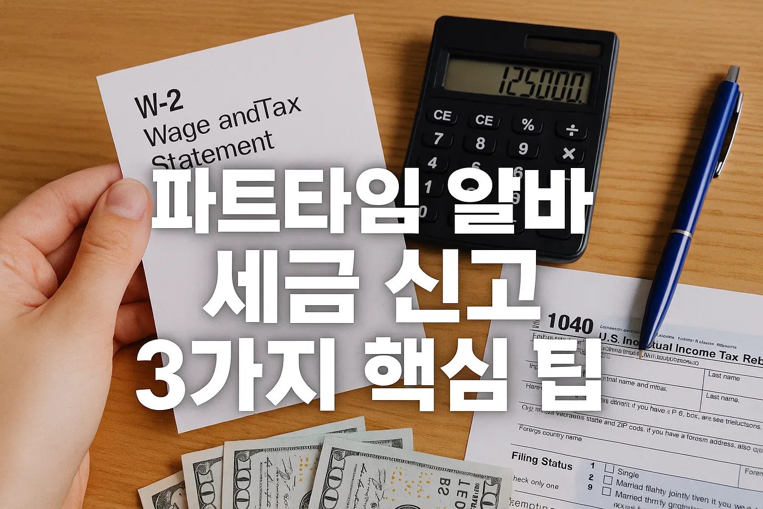 파트타임 알바 세금 신고 3가지 핵심 팁_썸네일