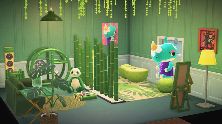 페튜니아 - 그린 룸 / 모동숲 해피홈 파라다이스