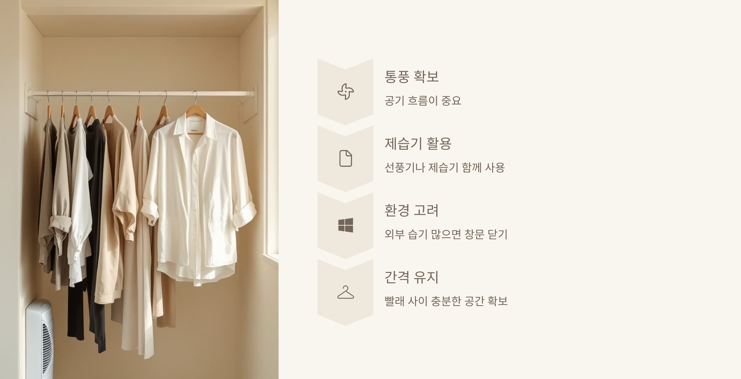 효과적인 실내 건조법