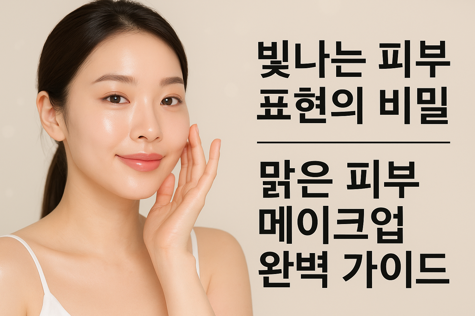 맑은 피부 메이크업