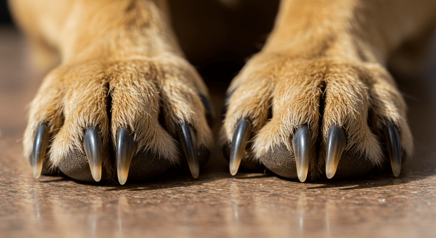 반려견의 발톱이 바닥에 닿아서 딱딱 소리가 나면 깎을 때가 되었다는 신호입니다!