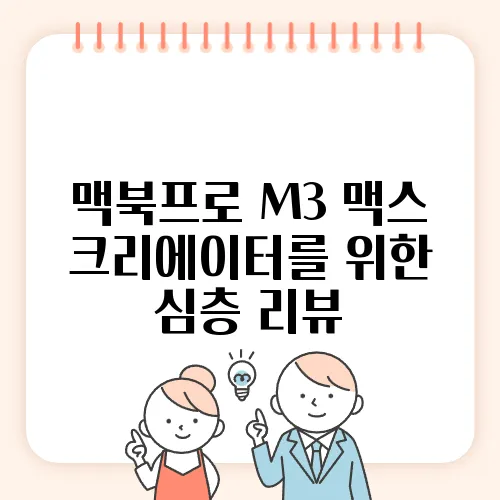 맥북프로 M3 맥스 크리에이터를 위한 심층 리뷰