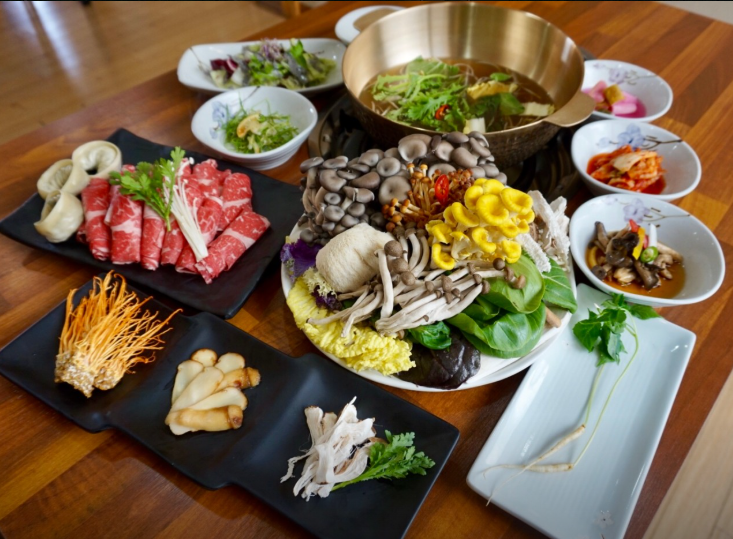 6시내고향 포천 버섯 한우 샤부샤부