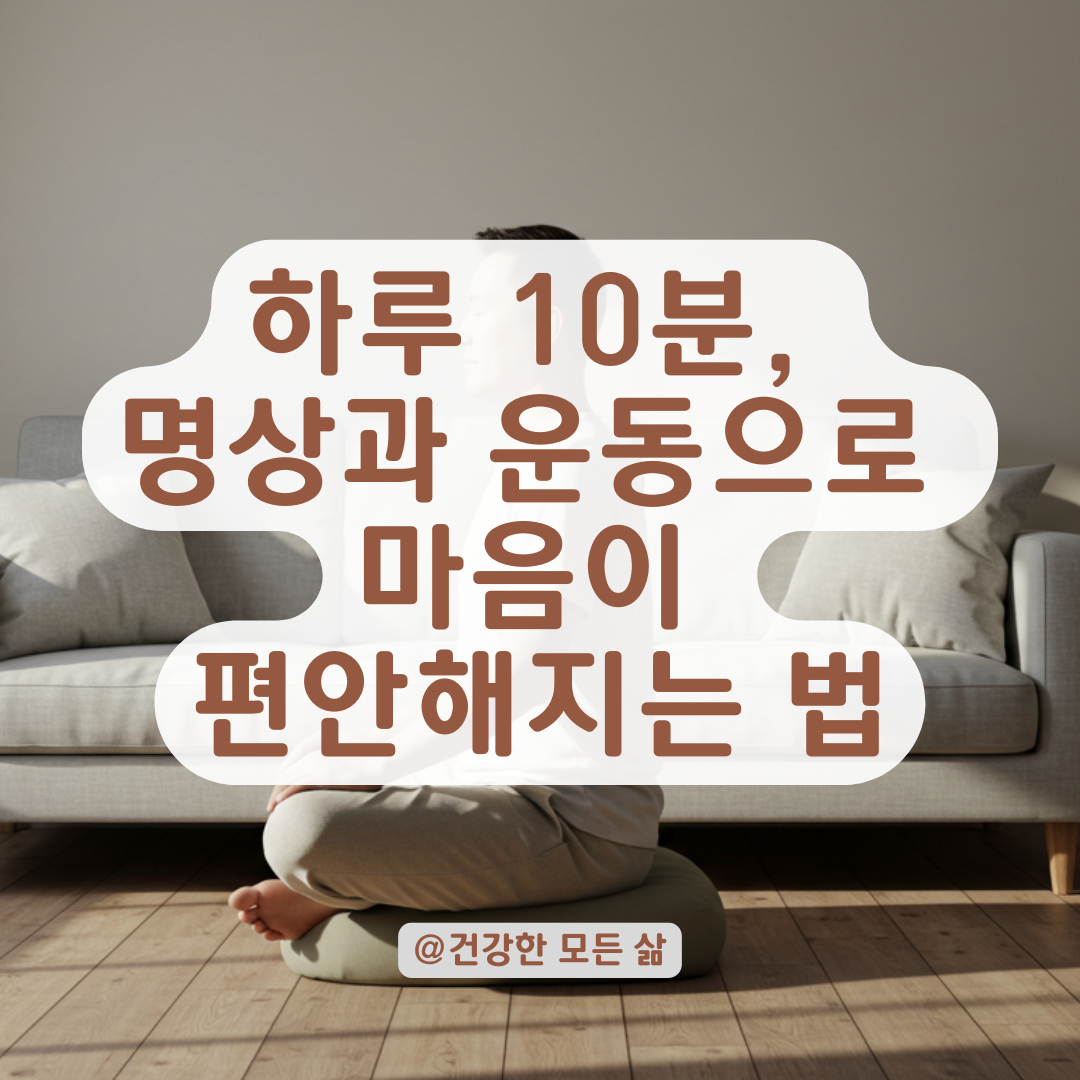 불안감 줄이고 마음을 회복시키는 초보자 명상&middot;운동 가이드.