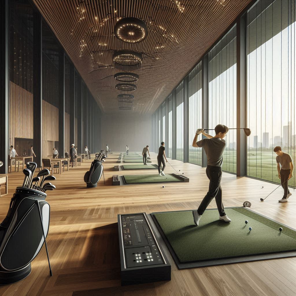 실내골프연습장 배경