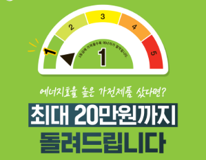 으뜸효율 가전환급 신청 대상 및 방법&amp;#44; 홈페이지 알아보기