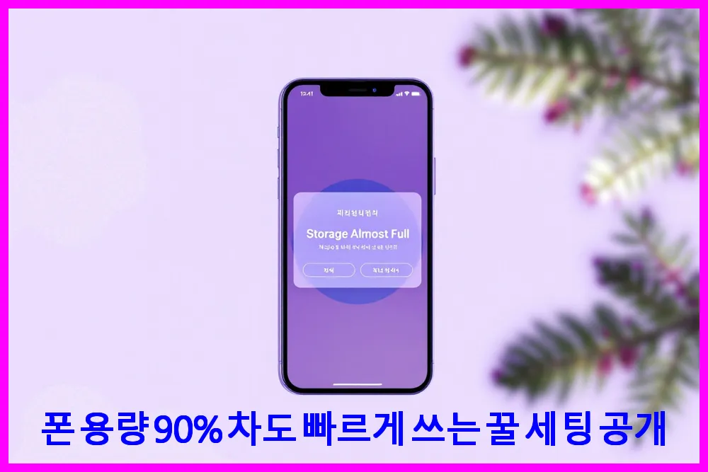 폰 용량 90% 차도 빠르게 쓰는 꿀 세팅 공개