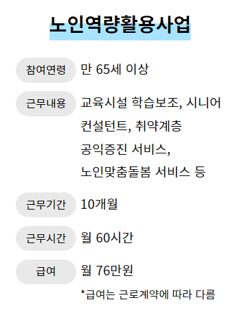 노인일자리 여기